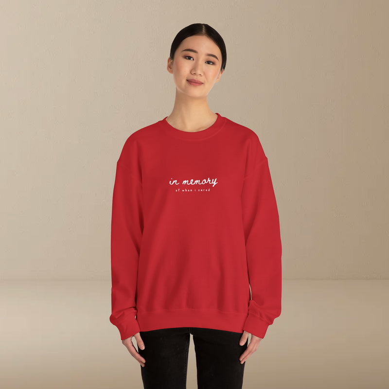 in memory sweatshirt