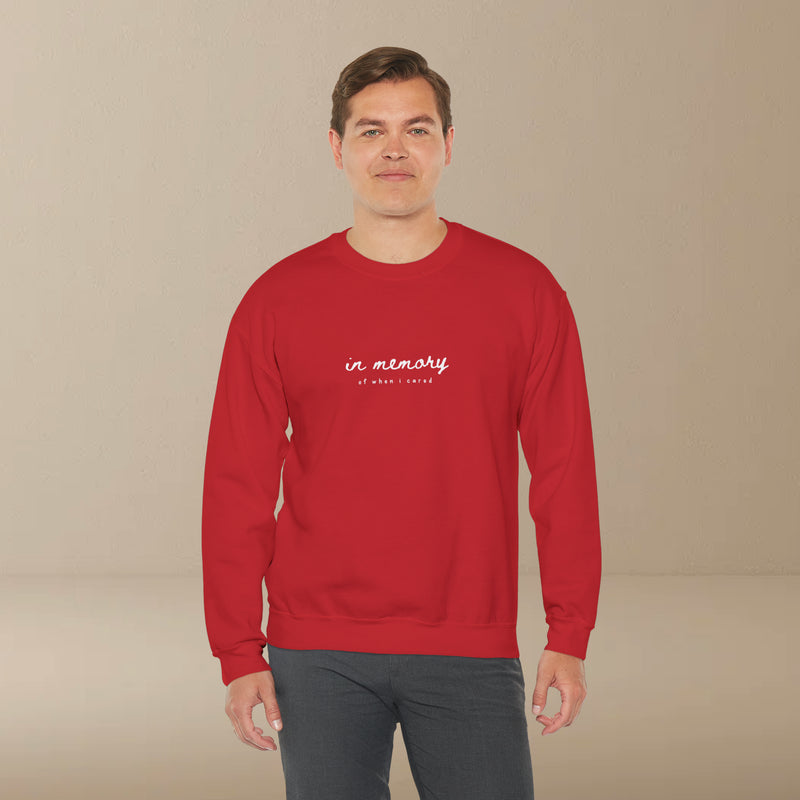 in memory sweatshirt