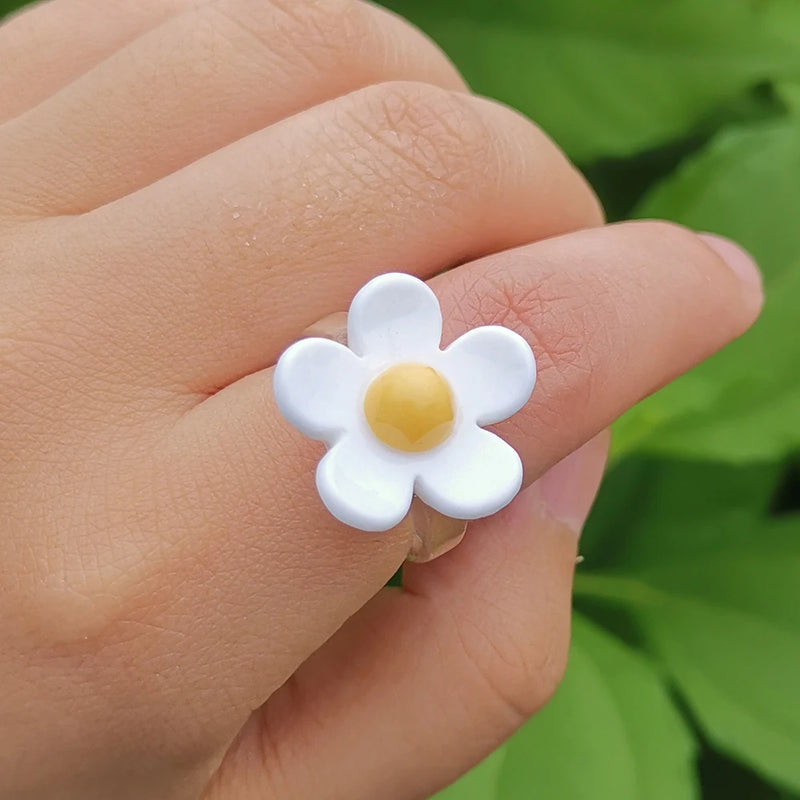 pastel flower ring