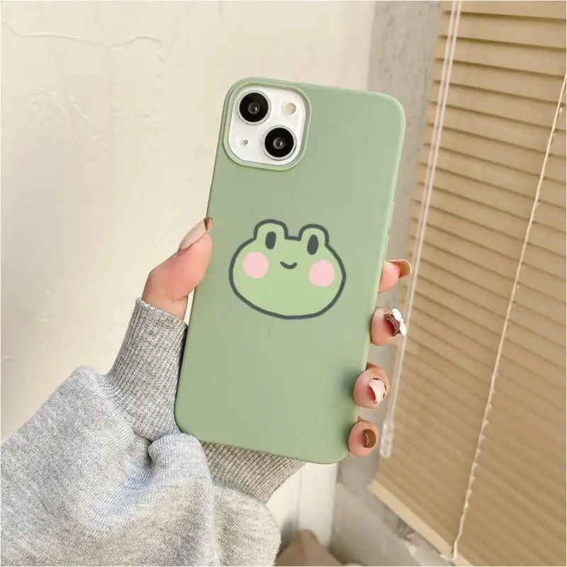 green froggy phone cases