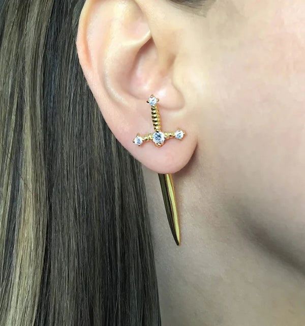 sword earrings