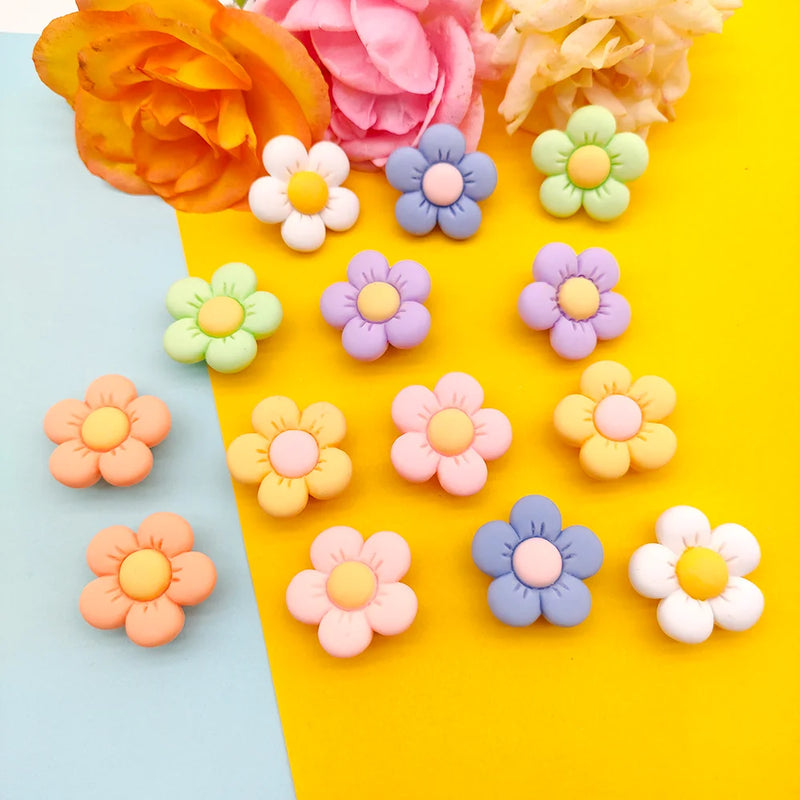 pastel flower croc jiblets