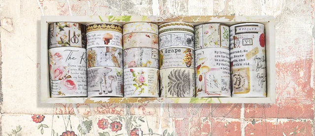 antique washi tape 18pc set