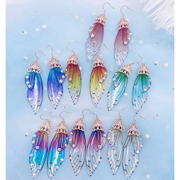 butterfly wing earrings