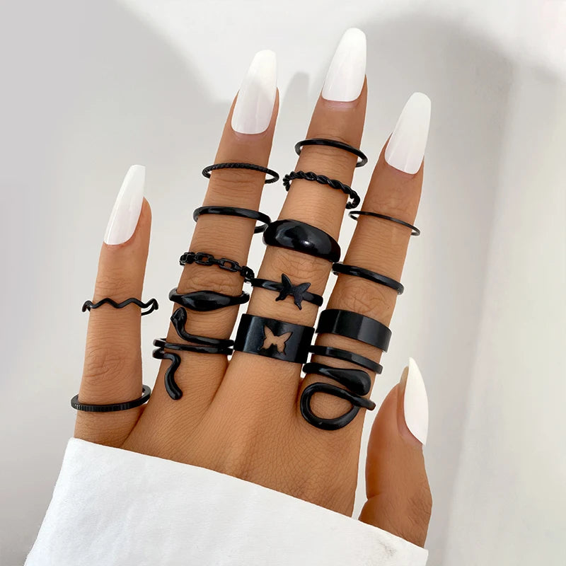 black ring sets