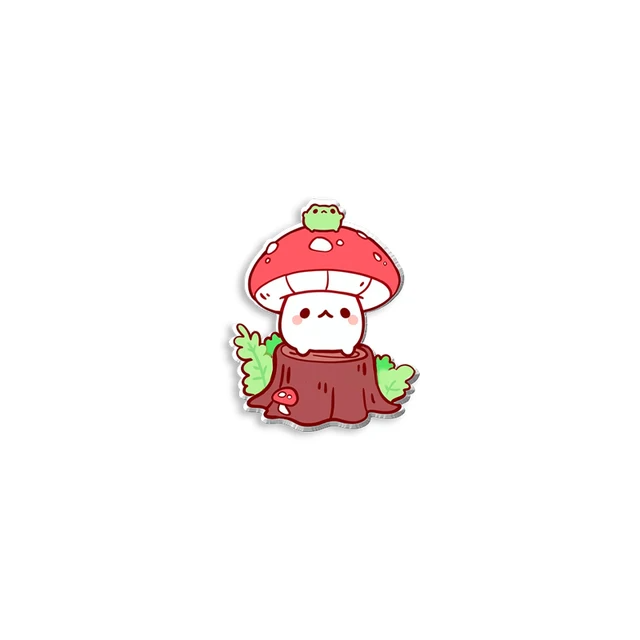 cartoon mushroom pins