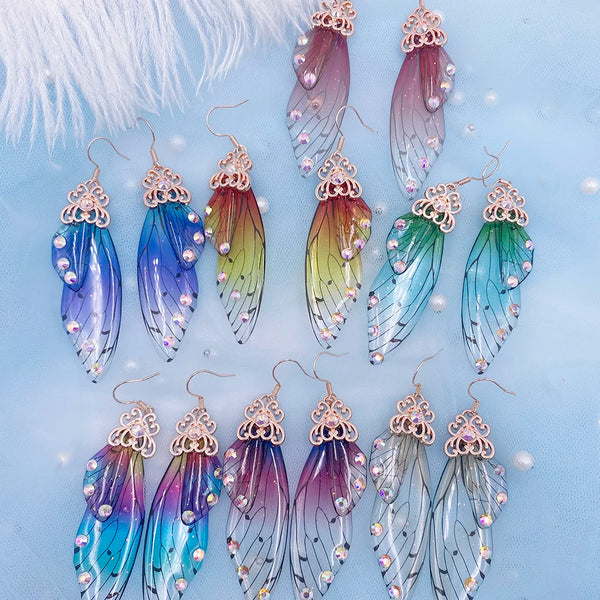 butterfly wing earrings