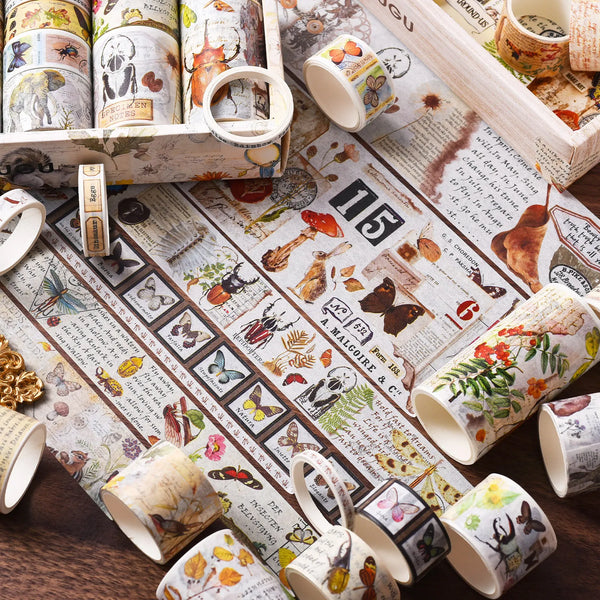 antique washi tape 18pc set