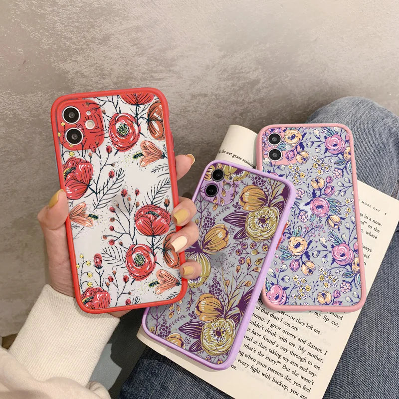 busy flower phone cases