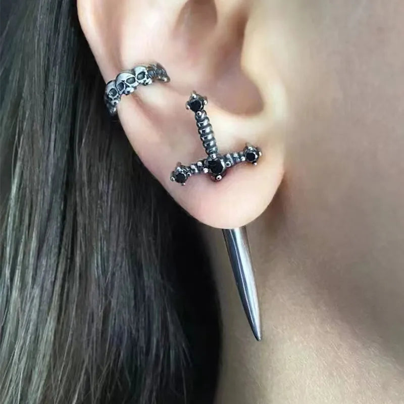 sword earrings