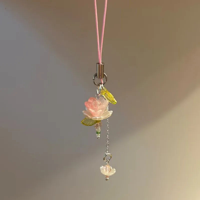 lotus phone charm