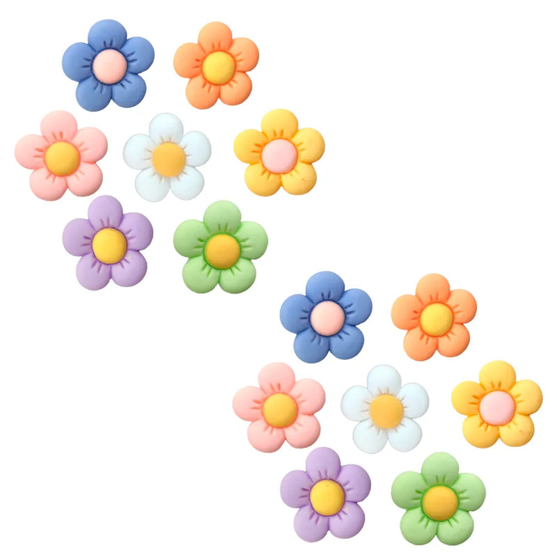 pastel flower croc jiblets