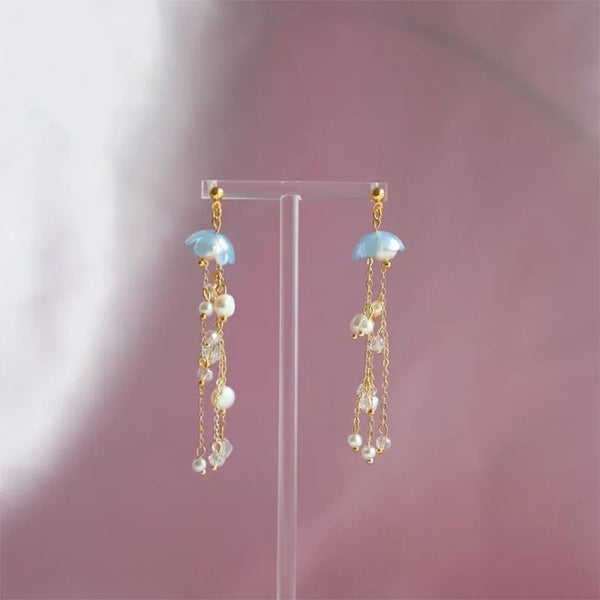 jellyfish drop earrings