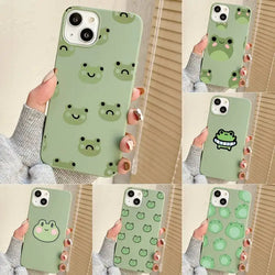 green froggy phone cases