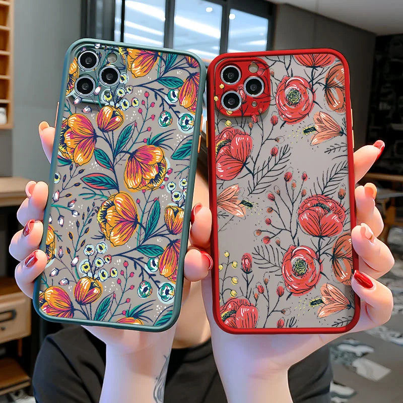 busy flower phone cases