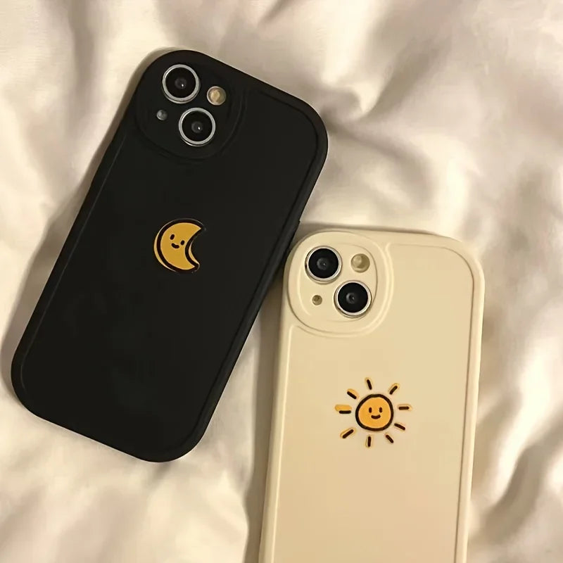 sun, moon & heart phone cases