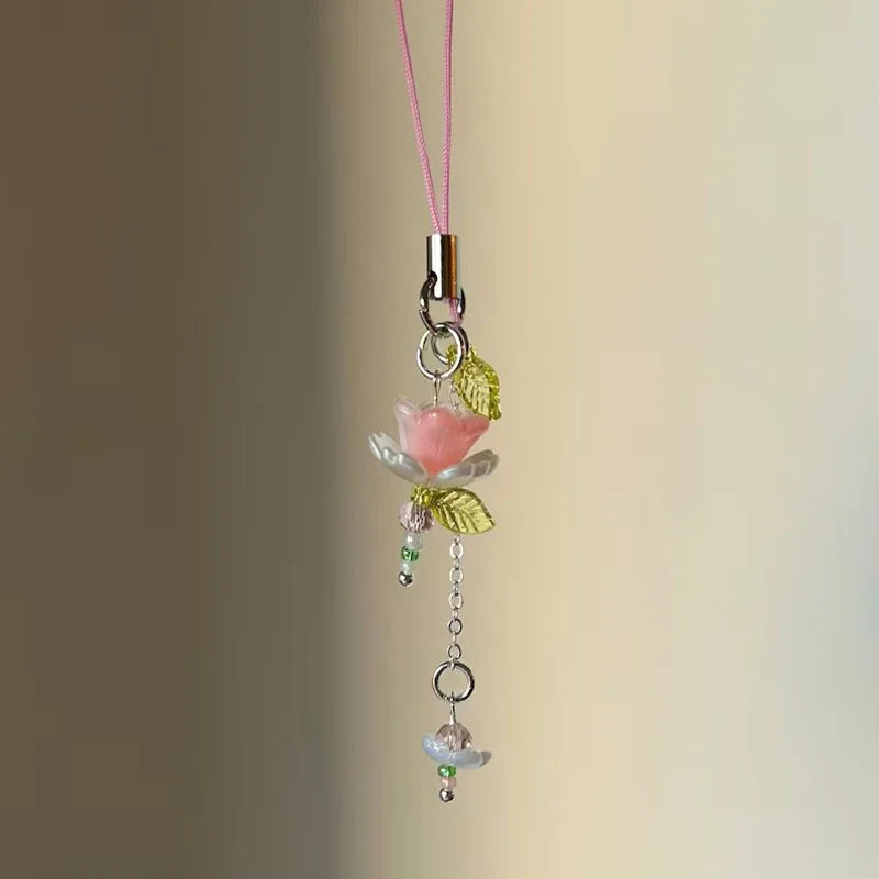 lotus phone charm