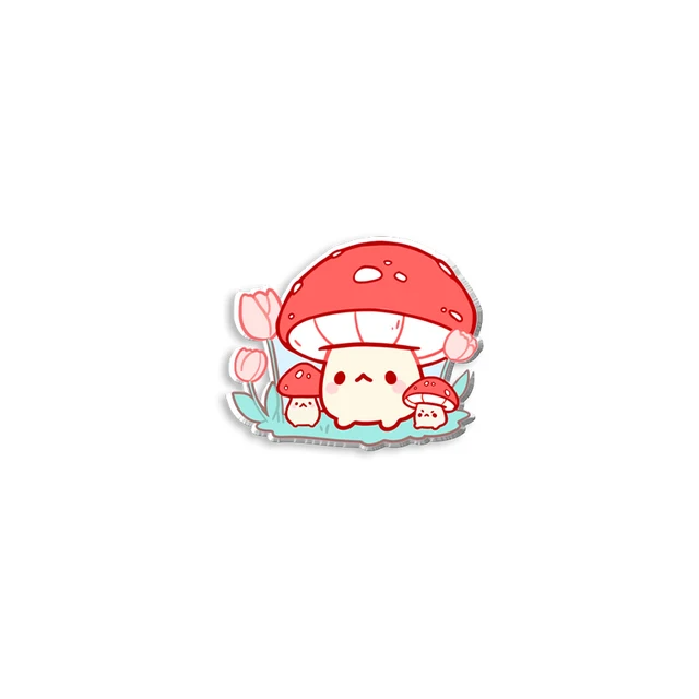 cartoon mushroom pins