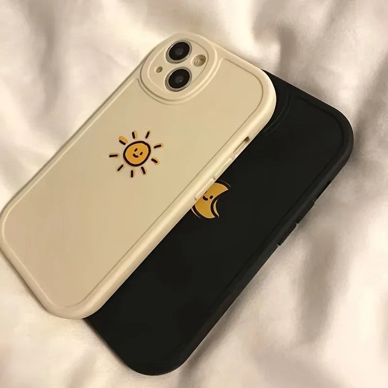 sun, moon & heart phone cases