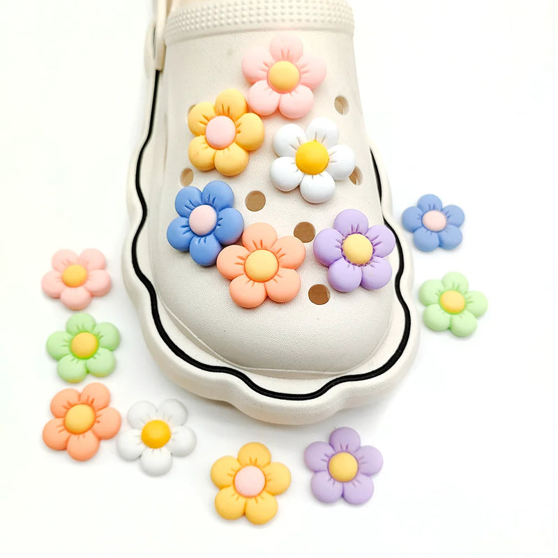 pastel flower croc jiblets