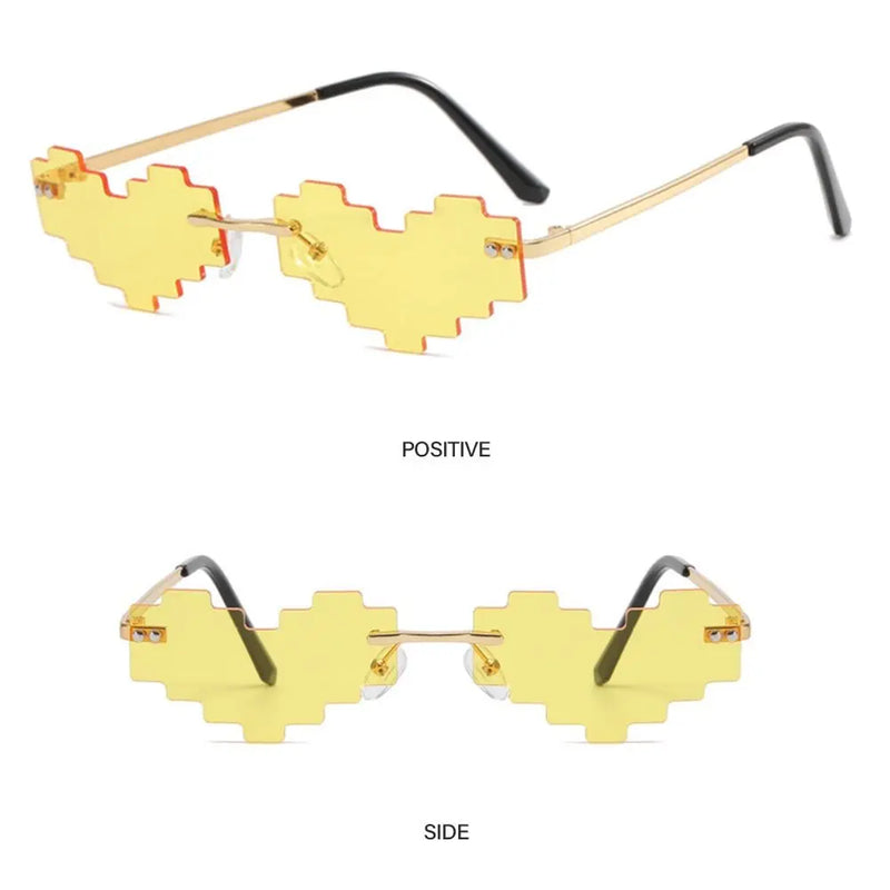 pixel heart sunglasses