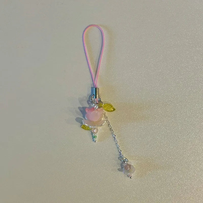 lotus phone charm