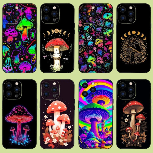 psychedelic mushroom phone cases