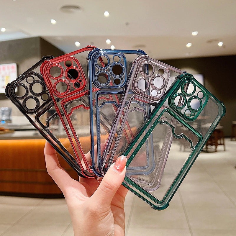 clear wallet phone case