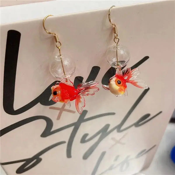 fish drop earrings