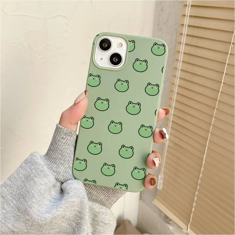 green froggy phone cases