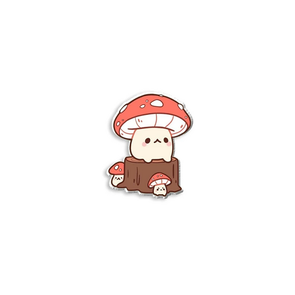 cartoon mushroom pins