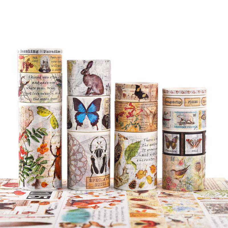 antique washi tape 18pc set