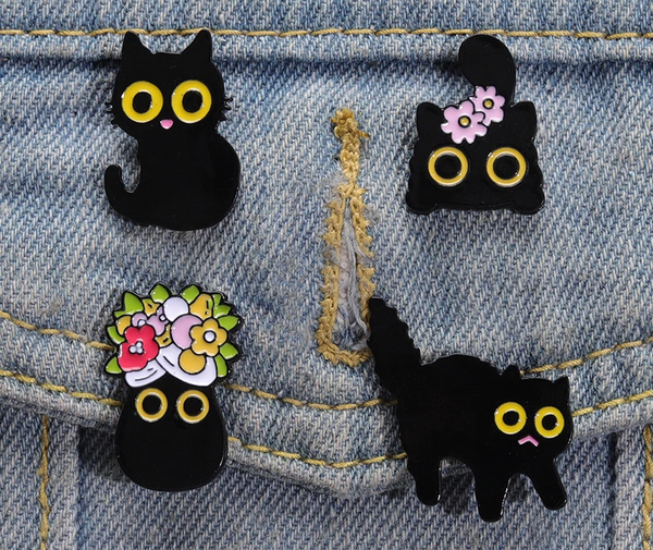 black cat pins