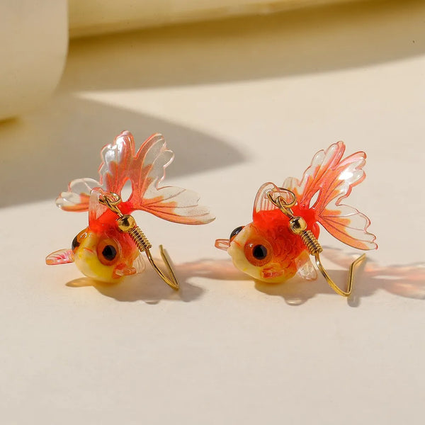 fish drop earrings