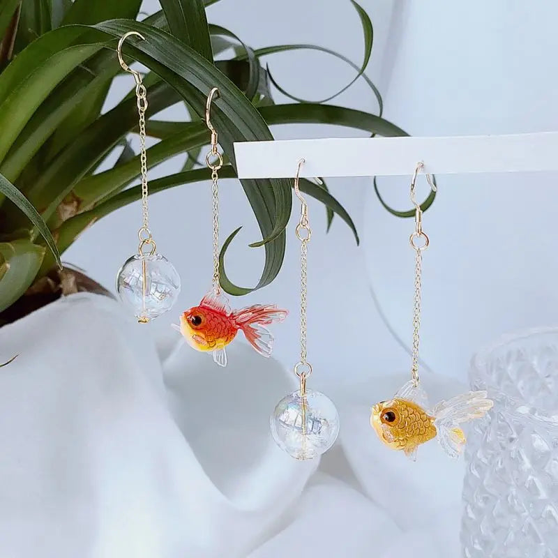 fish drop earrings