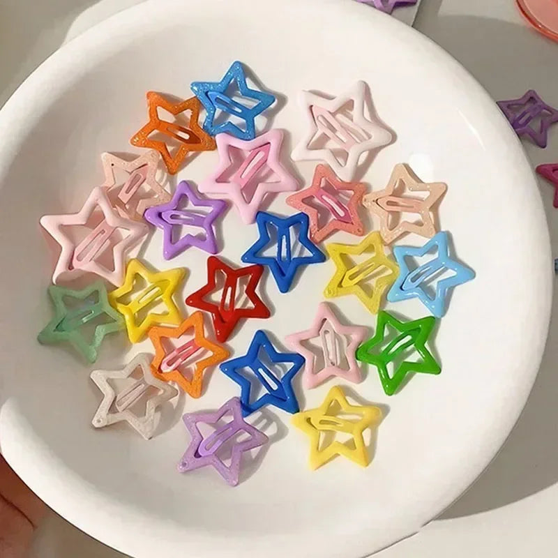 rainbow star clips 10pk