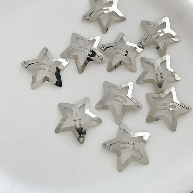 rainbow star clips 10pk