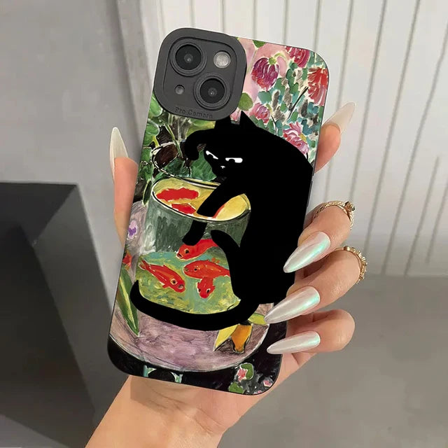 silly cat phone cases