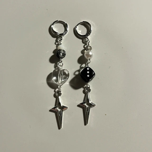 asymmetric drop earrings