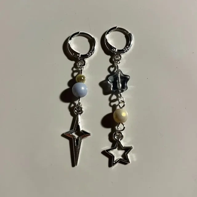 asymmetric drop earrings