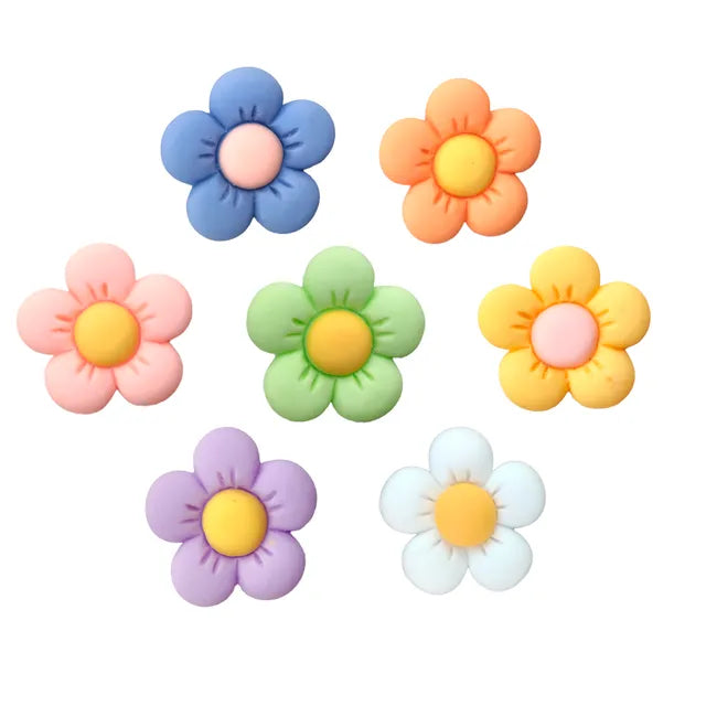 pastel flower croc jiblets