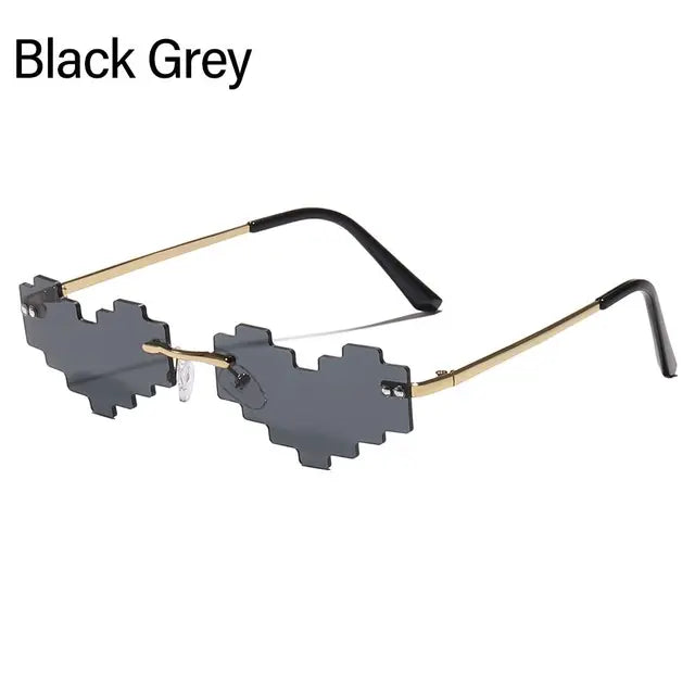 pixel heart sunglasses