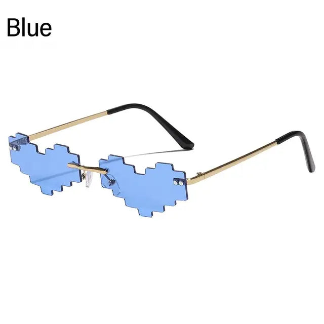 pixel heart sunglasses