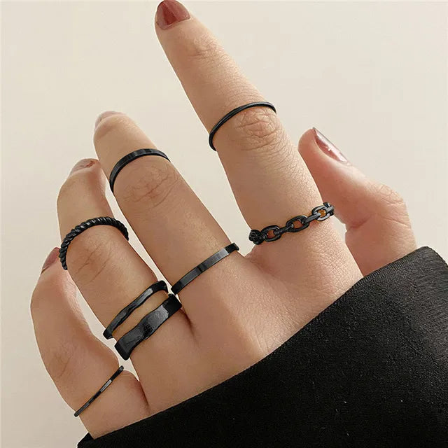 black ring sets