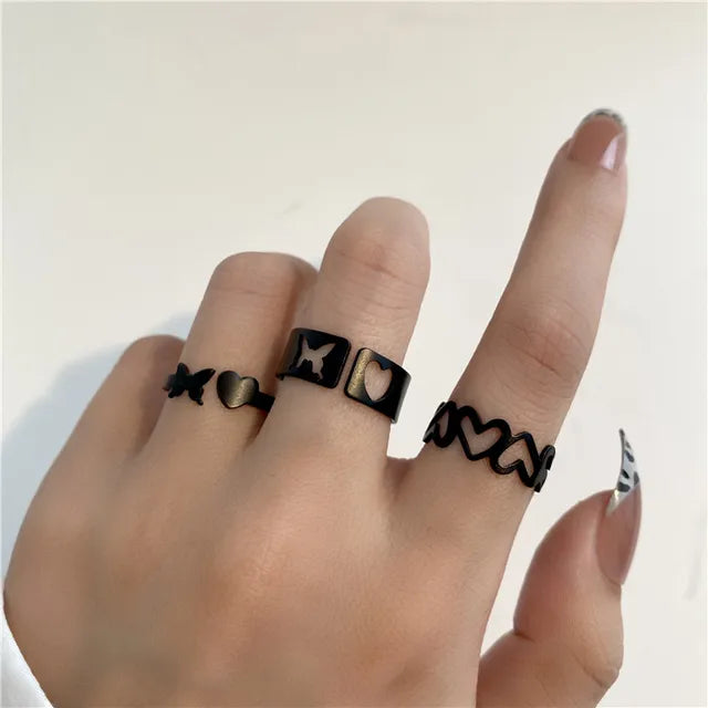 black ring sets