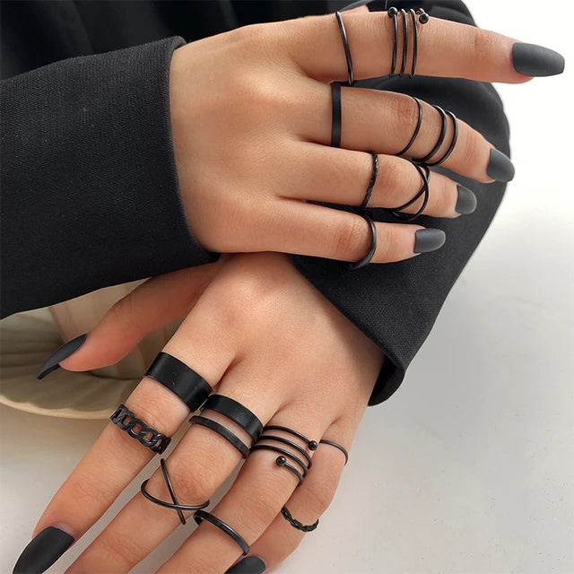 black ring sets