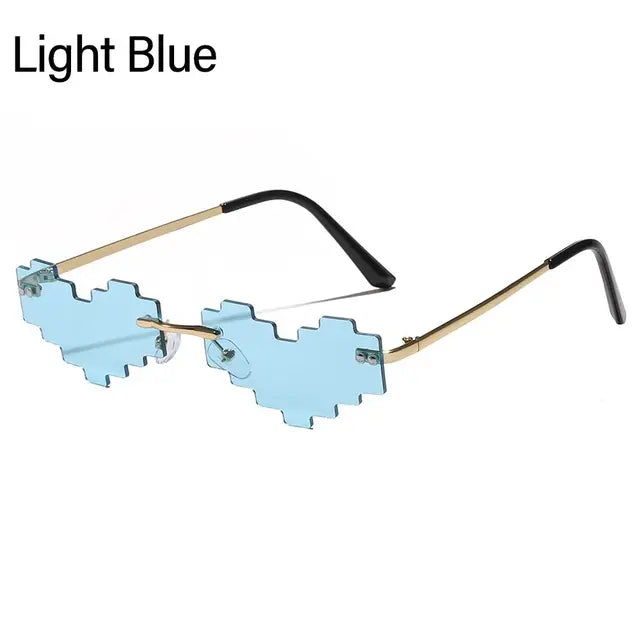 pixel heart sunglasses