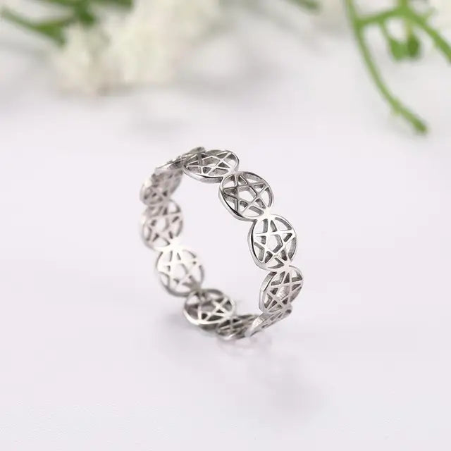 assorted silver rings