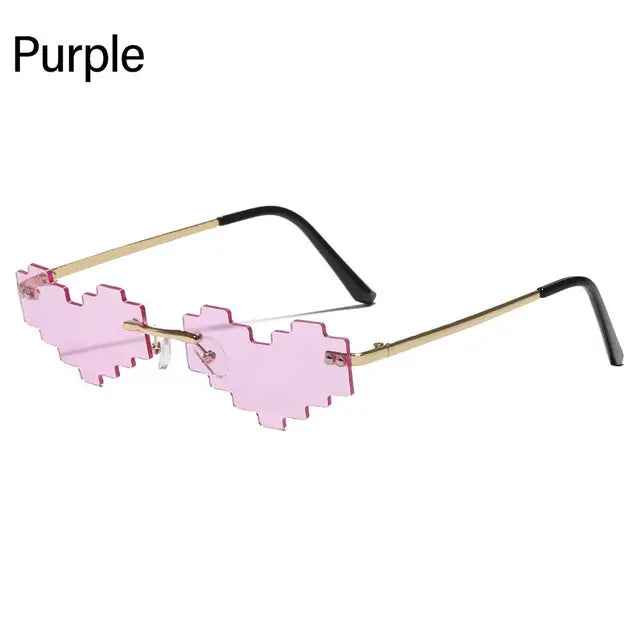 pixel heart sunglasses