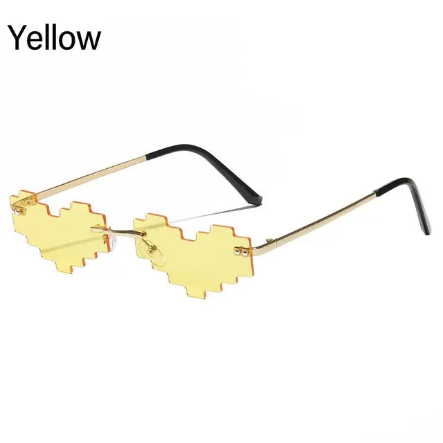 pixel heart sunglasses